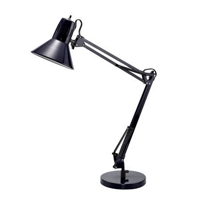 Bostitch Swing Arm Metal Desk Lamp, Black VLF100D